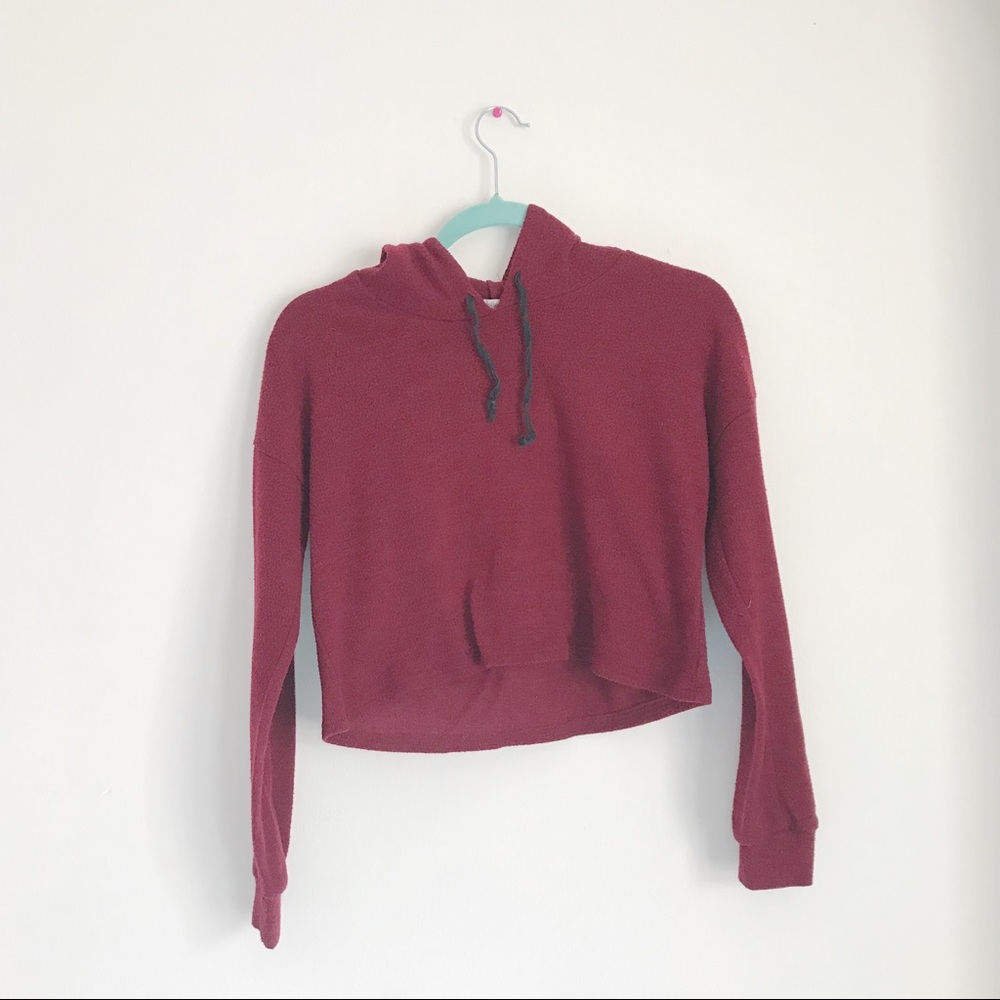 maroon hoodie